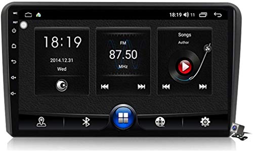 Android 9.1 GPS Navigation Stereo Radio para Audi A3 2 8P 2003-2013, 9" Pantalla Coche Media Player Soporte Carpaly/5G FM RDS/Control Volante/Bluetooth Hands-Free