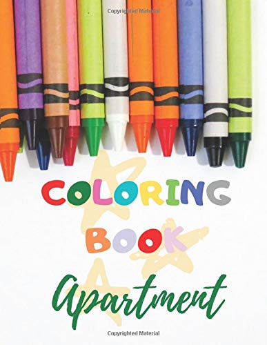 Apartment coloring book: Fantastic learning of items from apartament through play. Gift for Girls and Boys (Coloring book for kids ages 4-8, 52 Pages, 8,5 x 11)