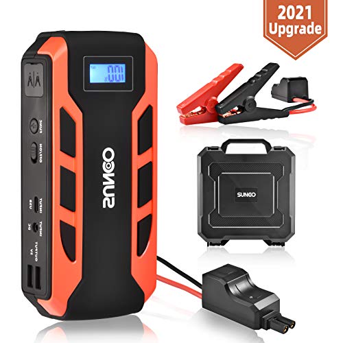 Arrancador de Coches, Careslong 12000mAh 800A Arrancador de Baterias de Coche (para Todo vehículo de Gasolina o 6.0L de Diesel) de IP68 Impermeable, Carga Rápida QC3.0 Type C Arrancador de Coches, Careslong 12000mAh 800A Arrancador de Baterias de Coche (para Todo vehículo de Gasolina o 6.0L de Diesel) de IP68 Impermeable, Carga Rápida QC3.0 Type C