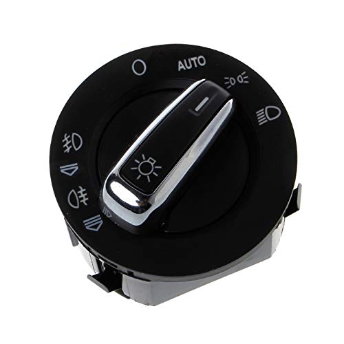 ASDFHUIOX Botón de Interruptor de Espejo de la Ventana de la Ventana Interruptores automáticos para automóviles Partes Interiores/Ajuste para Audi A6 S6 C6 RS6 A6 A3 / S3 Q7 (Color : Black)
