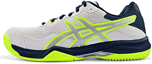 ASICS Gel-Padel Pro 4, Zapatillas Deportivas Hombre, White/Pure Silver, 39.5 EU