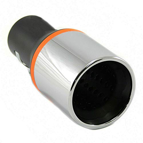 Autohobby 197 - Embellecedor de tubo de escape, universal, acero inoxidable hasta 57 mm de diámetro, cromado