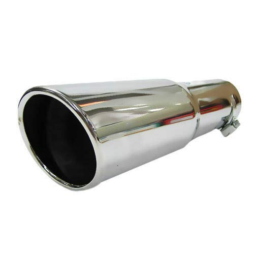 Autohobby 568 - Embellecedor de tubo de escape, universal, de acero inoxidable hasta 57 mm de diámetro, cromado