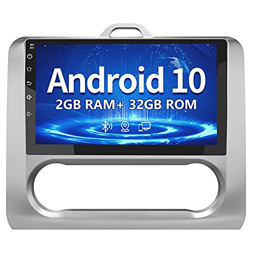 AWESAFE Android 10.0 [2GB+32GB] Radio Coche para Ford Focus Mk2 2004-2011 con 9 Pulgadas Pantalla Táctil , Autoradio con Bluetooth/GPS/FM/RDS/USB/RCA, Apoyo Mandos Volante, Aparcamiento