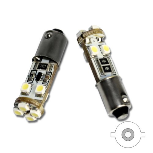 B9C8W - Blanca de Canbus SMD LED lámpara bombilla de repuesto luces de posición BA9S T4W 12V 8x SMD LED Numero de luz de la placa Interior de luz del coche (No Error) B9C8W - Blanca de Canbus SMD LED lámpara bombilla de repuesto luces de posición BA9S T4W 12V 8x SMD LED Numero de luz de la placa Interior de luz del coche (No Error)
