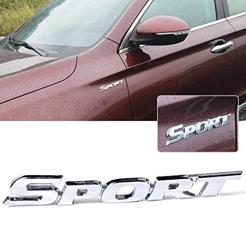 beler 3D Silver Sport Emblema Etiqueta Engomada del Coche del Metal Auto Motocicleta Insignia Vehículo Decoración