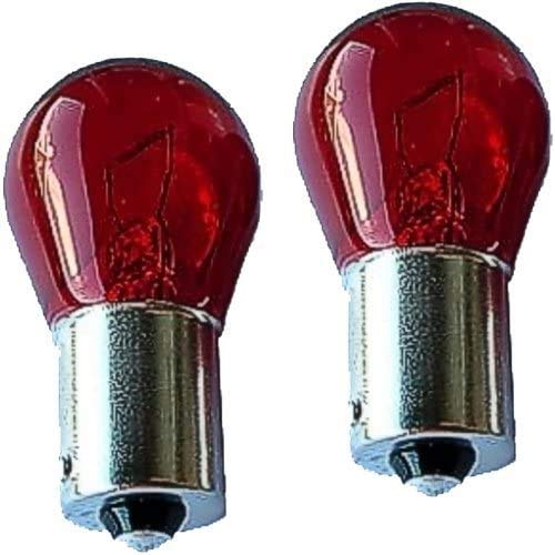 Bombilla de bola, luz de freno, intermitente, luz de freno, luz de parada, lámpara roja BA15S, 12 V, 21 W