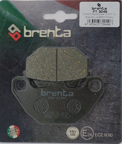 Brenta - Pastillas de freno orgánicas para moto para Kymco Agility, Peoples, ATV Super, Kymco, SYM.