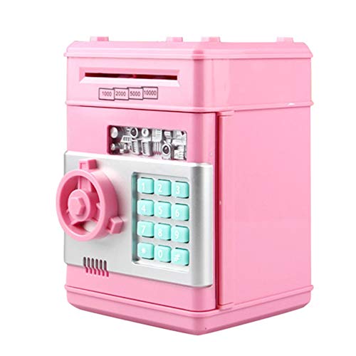 Bruce Dillon Electronic gy Bank ATM Mini Caja de Efectivo código de Seguridad Masticar Moneda máquina de depósito en Efectivo niños -, B3