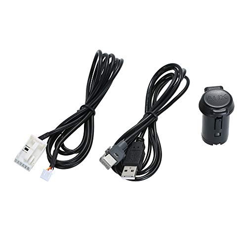 Cable adaptador de audio AUX USB para RD43 RD45 Peugeot 307 407 308 408 508 3008 Cable adaptador de audio AUX USB para RD43 RD45 Peugeot 307 407 308 408 508 3008