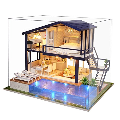 Casas De Muñecas Con Muebles, Diy Dollhouse, Equipo De Casa De Muñecas De Madera DIY, Apartamento De Tiempo, Casas De Muñecas Y Accesorios De (Con Luz + Música) Casas De Muñecas Con Muebles, Diy Dollhouse, Equipo De Casa De Muñecas De Madera DIY, Apartamento De Tiempo, Casas De Muñecas Y Accesorios De (Con Luz + Música)