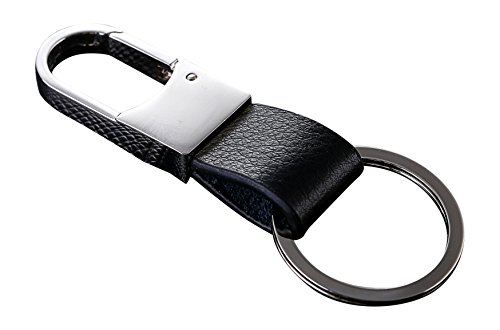 Cerbery® | Elegante Llavero de Cuero con Anillos y Caja de Regalo | Llavero Llavero Llavero Llavero Coche Foto Grabado Anillo | Señoras Hombres | Regalo (Plata) Cerbery® | Elegante Llavero de Cuero con Anillos y Caja de Regalo | Llavero Llavero Llavero Llavero Coche Foto Grabado Anillo | Señoras Hombres | Regalo (Plata)