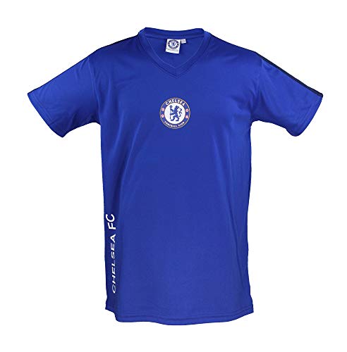 Champion's City Camiseta Chelsea FC Réplica Oficial - Azul con el Escudo Oficial - Fabricada bajo Licencia del Club