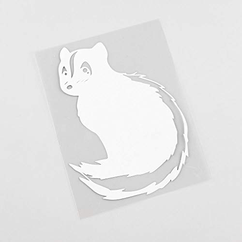 CSCH Pegatinas Coche 9.8CMX13.2CM Cute Arctic Cat Wild Animal Vinyl Car Sticker