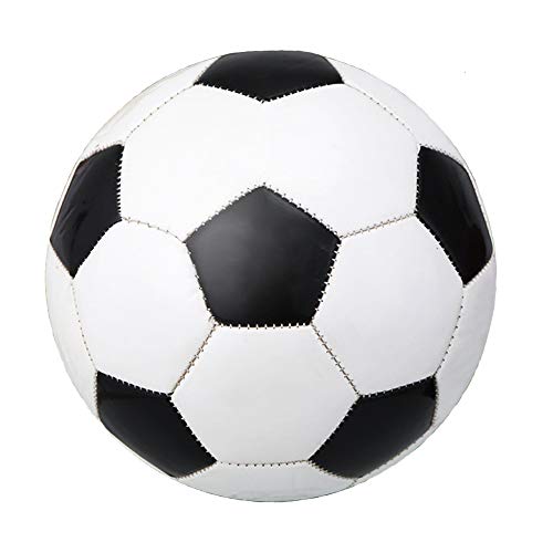 CZ-XING Highliving - Balón de fútbol para entrenamiento de fútbol profesional para interiores y exteriores, tamaño 4/5, color blanco y negro clásico para niños de entrenamiento de fútbol