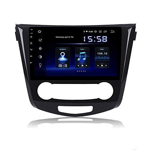 Dasaita 10.2" Android 10.0 Autoradio Coche 1 DIN con Carplay para Nissan X-Trail Qashqai 2014 2015 2016 2017 2018 Radio Coche Pantalla Tactil 4GB/64GB Soporte WiFi GPS Mirror Link USB