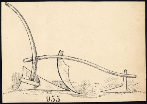 Dibujo de edad ThePrintsCollector antiguo arado-artículo 955-Gerard Claes-1900