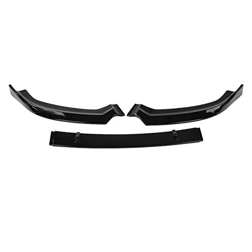 DIQON Spoiler Delantero del Coche, para S3 Style ABS Front Bumper Spoiler Universal para Audi A3 S-Line 8V 2017-2018 Accesorios, Glossy Black