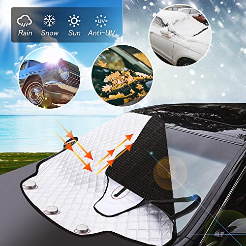 DTNO.I Protector para Parabrisas, Protector de Parabrisas Protección UV, Cubierta de Parabrisas Protección Contra el Hielo para Coche se Adapta a la Mayoría de los Coches (183 × 116 CM) DTNO.I Protector para Parabrisas, Protector de Parabrisas Protección UV, Cubierta de Parabrisas Protección Contra el Hielo para Coche se Adapta a la Mayoría de los Coches (183 × 116 CM)