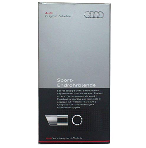 Embellecedor para tubo de escape deportivo Audi, color plateado mate (8P0071771A) Embellecedor para tubo de escape deportivo Audi, color plateado mate (8P0071771A)