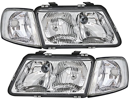 Faros delanteros para Audi A3 8L (incluye faros direccionales, izquierda + derecha, H1 H7 halógena) Faros delanteros para Audi A3 8L (incluye faros direccionales, izquierda + derecha, H1 H7 halógena)