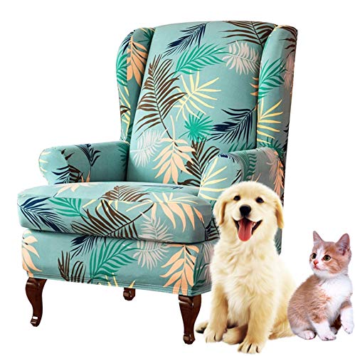 Funda de Sillon Orejero Relax Fundas Sillones Orejeros 1 Asiento Universal Elástica Verde Jacquard Funda para sillón orejero Lavable Cubierta Protector Funda Cojín Independiente Funda de Sillon Orejero Relax Fundas Sillones Orejeros 1 Asiento Universal Elástica Verde Jacquard Funda para sillón orejero Lavable Cubierta Protector Funda Cojín Independiente