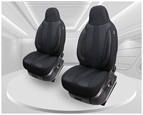 Fundas de asiento compatibles con Mercedes Vito Viano W639, conductor y pasajero, número de color: MD504.