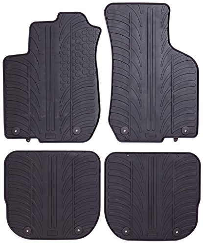 Gledring 0254 Alfombrillas de Goma Compatible con Audi A3 8L 1996-2003 (Perfil T 4-Partes + Clips de Montaje), Negro