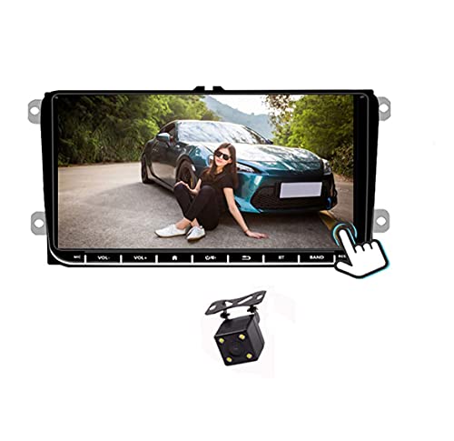 GOFORJUMP 2 DIN Android 9"GPS Navigation Car Stereo Radio Media Player para Bora Golf VW Polo Volkswagen Passat B6 B7 Touran con cámara de visión Trasera