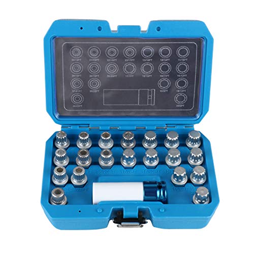 GOGOLO Juego de 21 llaves para quitar tornillos antirrobo de la rueda de coche, kit de extracción de tornillos antirrobo, para BMW, con adaptador de 0,5 pulgadas (12,7 mm) GOGOLO Juego de 21 llaves para quitar tornillos antirrobo de la rueda de coche, kit de extracción de tornillos antirrobo, para BMW, con adaptador de 0,5 pulgadas (12,7 mm)