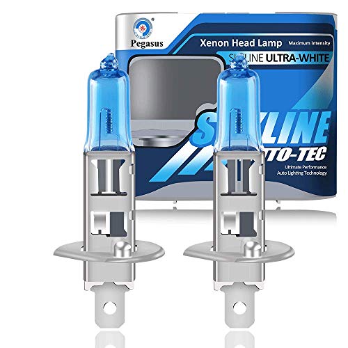 H1 12V 55W 5000K Bombillas Halógenas Lámpara de Xenón Súper Blancas de Alta Potencia Para Lámpara de Automóvil - Luz Antiniebla Luz Diurna DRL (2 piezas)