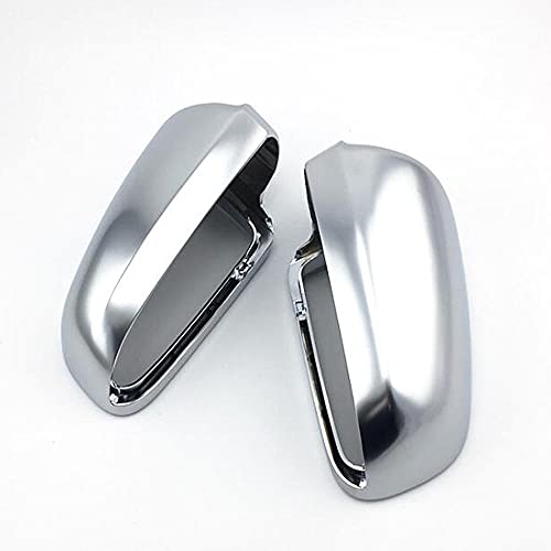 HAHASG 1 par de Tapas de Espejo de ala de Coche, Cubierta de Espejo Cromado Mate, Tapa de Espejo retrovisor Lateral S Line, para Audi A4 S4 B6 B7 A6 C6 HAHASG 1 par de Tapas de Espejo de ala de Coche, Cubierta de Espejo Cromado Mate, Tapa de Espejo retrovisor Lateral S Line, para Audi A4 S4 B6 B7 A6 C6