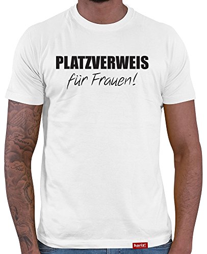 Hariz – Camiseta para hombre, diseño con texto en alemán Equipación del mundial de fútbol de la selección alemana de fútbol blanco XL