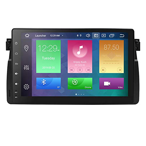 Hizpo - Radio de Coche para BMW Serie 3 E46 1998-2005 (Pantalla táctil de 9 Pulgadas, Android 10, Bluetooth 4.0, WiFi, Mirrorlink, Control de Volante, 4 G DVR OBD2 Dab y Opcional)