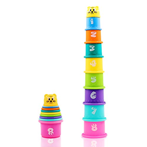 Hyselene 9 Tazas Juguetes Apilables Vasos, Vasos Apilables para Niños,Juguete Vasos Apilables para Baby Shower, Apilables Decon Significado Educativo Temprano, Se Pueden Usar En Baños y Playas Hyselene 9 Tazas Juguetes Apilables Vasos, Vasos Apilables para Niños,Juguete Vasos Apilables para Baby Shower, Apilables Decon Significado Educativo Temprano, Se Pueden Usar En Baños y Playas