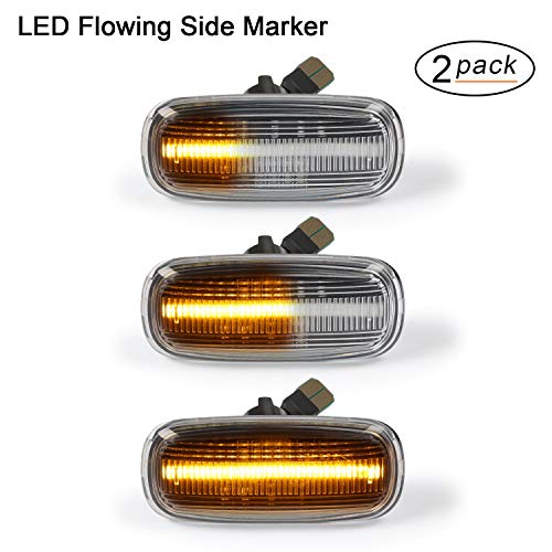 Intermitentes laterales LED OZ-LAMPE 2 X dinámica LED Intermitentes laterales ámbar 18 SMD con no polaridad CAN-bus Libre de errores OE Socket clara para Aud-i A2 A3 A4 A6 A8 TT 8N Intermitentes laterales LED OZ-LAMPE 2 X dinámica LED Intermitentes laterales ámbar 18 SMD con no polaridad CAN-bus Libre de errores OE Socket clara para Aud-i A2 A3 A4 A6 A8 TT 8N