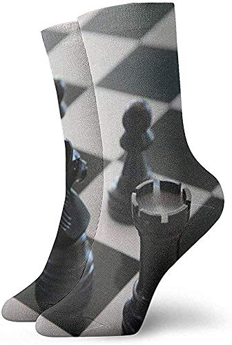 iuitt7rtree - Calcetines deportivos para hombre y mujer, divertidos, para Halloween, cosplay, calcetines personalizados, casuales, diseño de ajedrez, calcetines clásicos, calcetines de fútbol de 30 cm iuitt7rtree - Calcetines deportivos para hombre y mujer, divertidos, para Halloween, cosplay, calcetines personalizados, casuales, diseño de ajedrez, calcetines clásicos, calcetines de fútbol de 30 cm