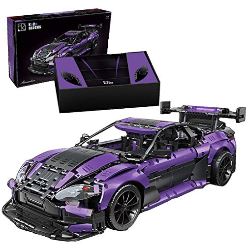 KEAYO Modelo de coche técnico deportivo para Aston Martin Vantage GT3, técnica de coche grande, bloques de montaje MOC, compatible con Lego Technic
