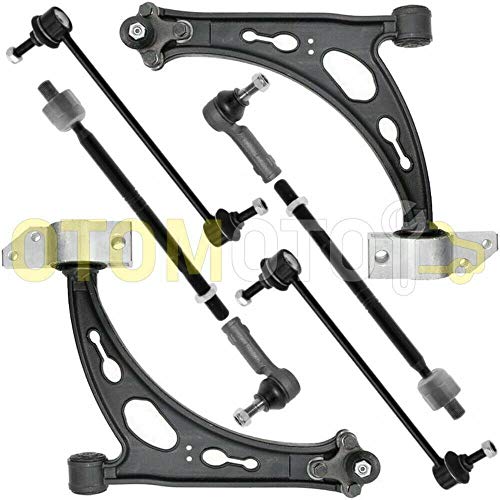 Kit brazo de suspensión delante compatible con AUDI A3 8P 8PA 2.0 TDI compuesto por 10 autopartes