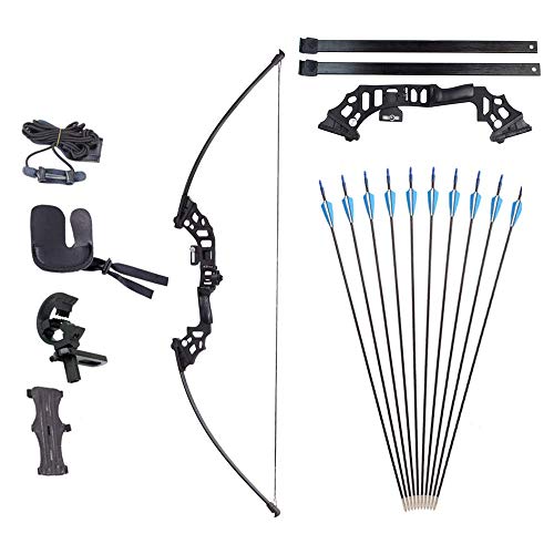 Kits de Tiro con Arco Arco Recto para Adolescentes, Adultos, 30-40 Libras Juego de Arco y Flecha recurvo Desmontable con 10 Flechas y Protector de Brazo para Caza al Aire Libre, Tiro, entren Kits de Tiro con Arco Arco Recto para Adolescentes, Adultos, 30-40 Libras Juego de Arco y Flecha recurvo Desmontable con 10 Flechas y Protector de Brazo para Caza al Aire Libre, Tiro, entren