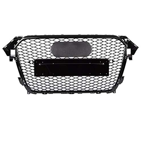 KKUFOO Parrillas del radiador Delantero del Coche para RS4 Style Front Sport Hex Mesh Honeycomb Hood Grill Gloss Black para Audi A4 / S4 B8.5 2013-2016 (Color : Chrome Emblem) KKUFOO Parrillas del radiador Delantero del Coche para RS4 Style Front Sport Hex Mesh Honeycomb Hood Grill Gloss Black para Audi A4 / S4 B8.5 2013-2016 (Color : Chrome Emblem)