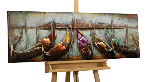 Kunstloft Extravagante Relieve de Pared de Metal Cerca de la Distancia' 120x40x6cm | Decoración XXL Escultura | Góndolas mar Agua Venecia | Cuadro Hecho a Mano Imagen Mural de Arte Moderno Kunstloft Extravagante Relieve de Pared de Metal Cerca de la Distancia' 120x40x6cm | Decoración XXL Escultura | Góndolas mar Agua Venecia | Cuadro Hecho a Mano Imagen Mural de Arte Moderno
