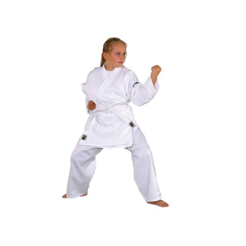 Kwon Karate Basic - Kimono de Artes Marciales Infantil, tamaño 130 cm, Color Blanco