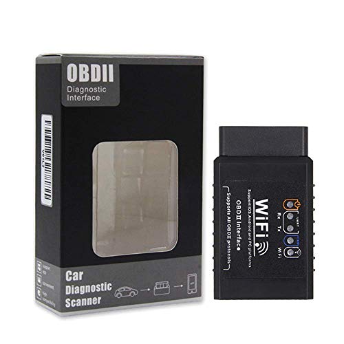 La Herramienta de Escaneo OBD con Lector de Códigos OBD2 Inalámbrico para Coches se conecta a través de WiFi con IOS, Android y dispositivos Windows, cuenta con una base de datos de 3000 códigos