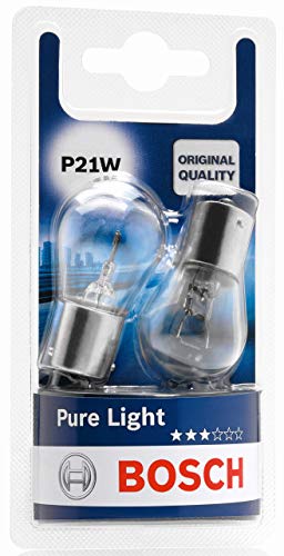Lámparas Bosch para vehículos Pure Light P21W 12V 21W BA15s (Lámpara x2)