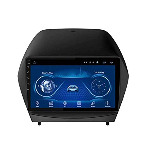 Lour estéreo de automóvil de Doble DIN con Reproductor de CD Bluetooth DVD de navegación GPS Navi Bluetooth para Hyundai IX35 Tucson 2010-2013 Serie HD capacitiva Espejo de la Pantalla tá.