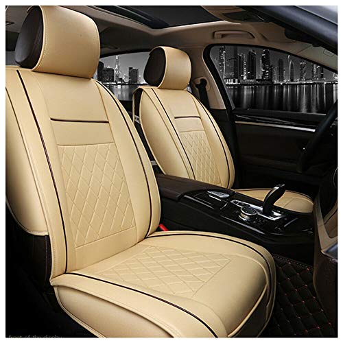 lzndeal Car Seat Cover Front Only Seat Protector de asientos delanteros coche multicolor cojín asiento universal de piel PU protección suave