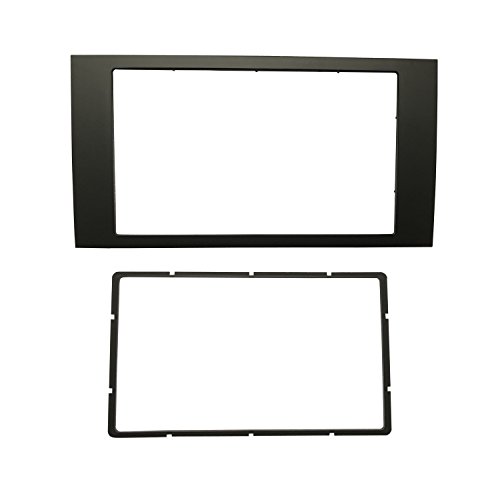 Maxiou - Kit de instalación de panel frontal doble DIN estéreo, para Ford Focus II, C-Max, S-Max, Fusion, Transit, Fiesta III Maxiou - Kit de instalación de panel frontal doble DIN estéreo, para Ford Focus II, C-Max, S-Max, Fusion, Transit, Fiesta III