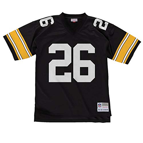 Mitchell & Ness Pittsburgh Steelers Woodson 1993 Black NFL Legacy Jersey Throwbacks Vintage Logo