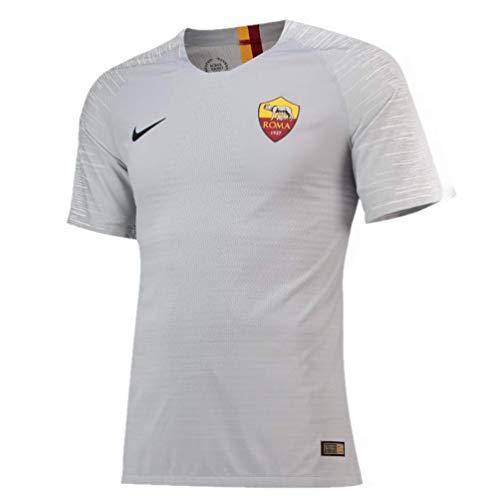 NIKE - Roma Away Std, Camiseta de fútbol para Hombre, Hombre, 919019, Wolf Grey/Nero/No Sponsor, M